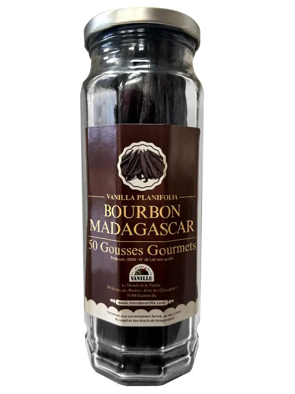 BOCAL Gousse VANILLE Bourbon Madagascar