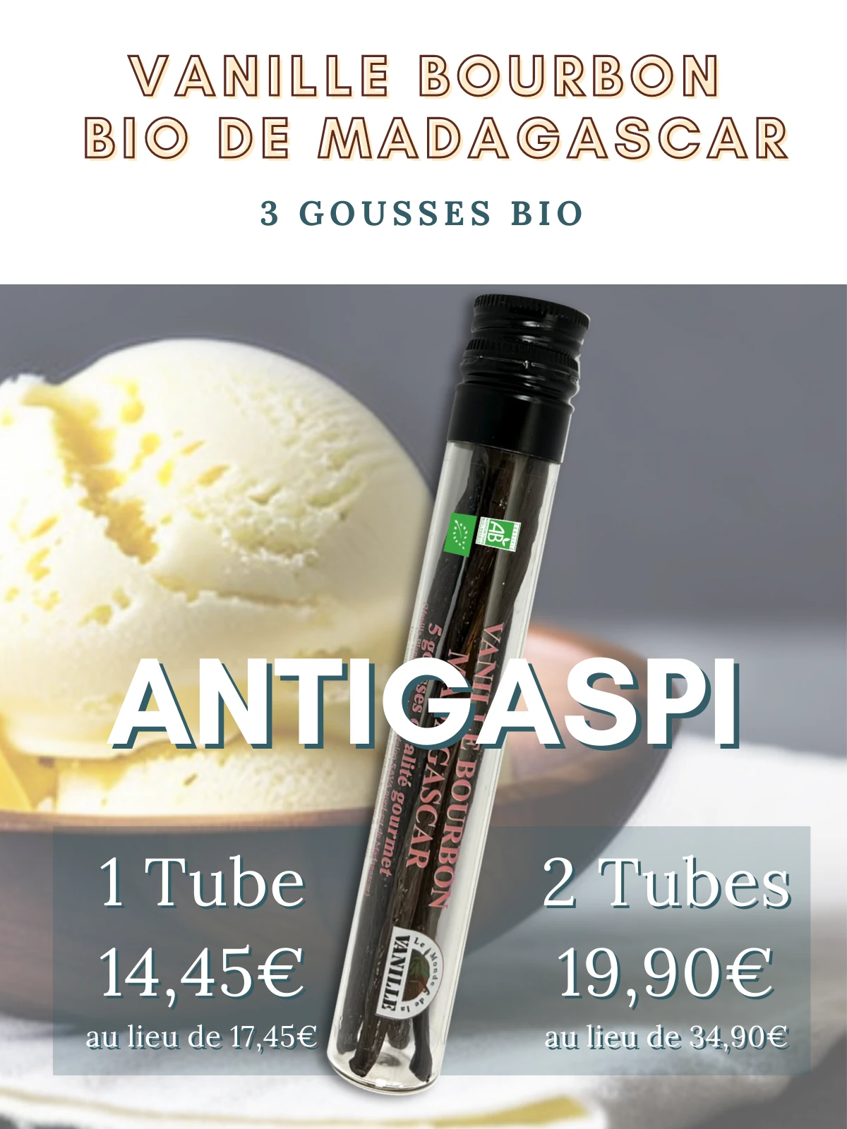 Promotion anti gaspillage vanille biologique