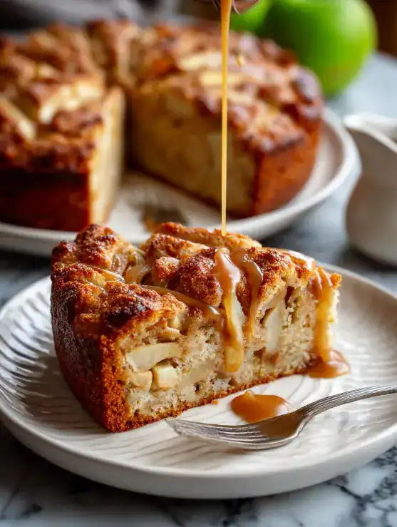 gâteau aux pommes vanille