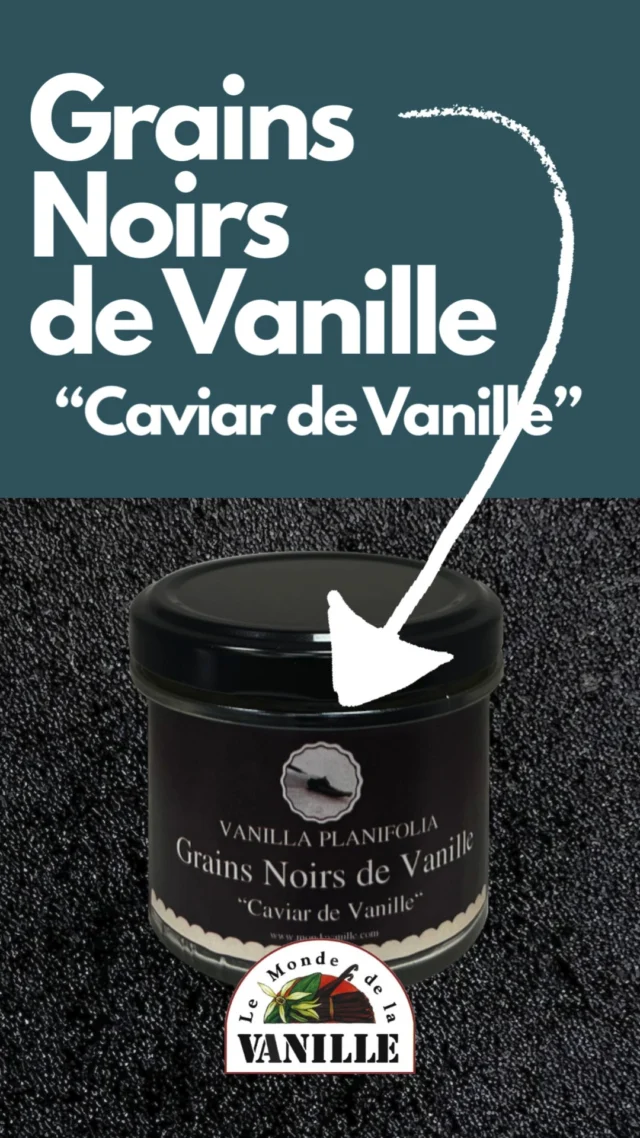 Les Grains Noirs de Vanille Bourbon de Madagascar 🌸 est maintenant disponible en pot de 50g ! Aussi appelé Caviar de Vanille, avec un fort taux de vanilline, laissez vous tenter par notre produit raffiné, noble, idéal pour valoriser vos desserts et recettes gastronomiques.🍰 #mondevanille #caviar #vanille #caviardevanille #bourbon #madagascar
